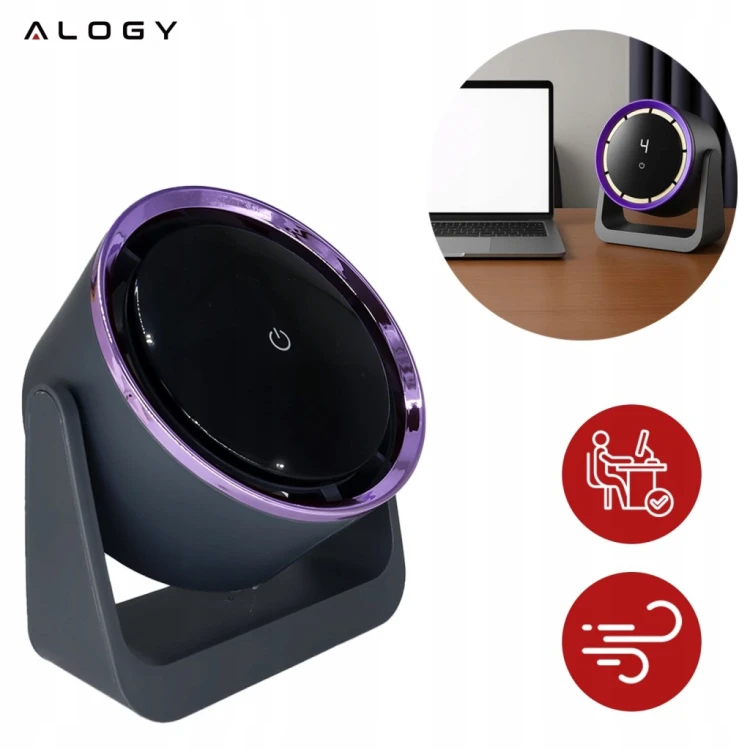 Wentylator stołowy Alogy Wiatrak przenośny stojący/wiszący 5 prędkości