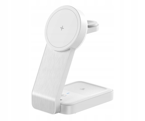 Ładowarka Silver Monkey Alu MagCharger Qi2 3in1 biała