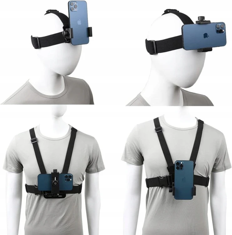 Szelki na klatkę piersiową Alogy Szelki do telefonu i kamery GoPro