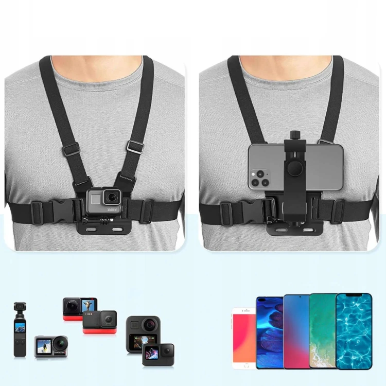 Szelki na klatkę piersiową Alogy Szelki do telefonu i kamery GoPro