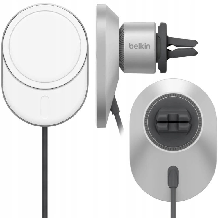 Uchwyt samochodowy Belkin MagSafe z ładowarką Qi2 15W - do kratki nawiewu