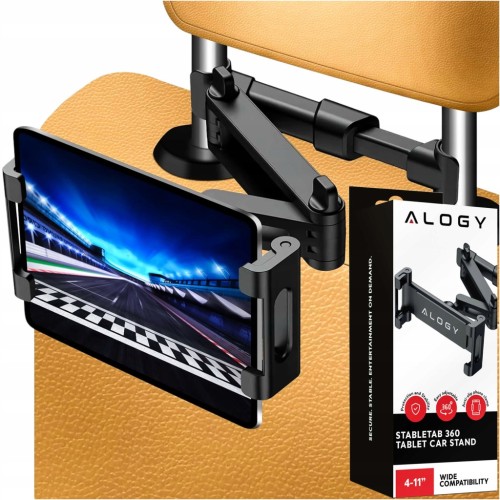 UCHWYT SAMOCHODOWY ALOGY NA ZAGŁÓWEK NA TABLET/ TELEFON STATYW