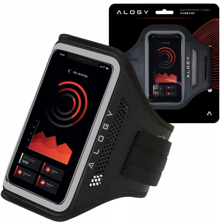 Etui do biegania na ramię do telefonu do 6.7" – wodoodporna opaska sportowa
