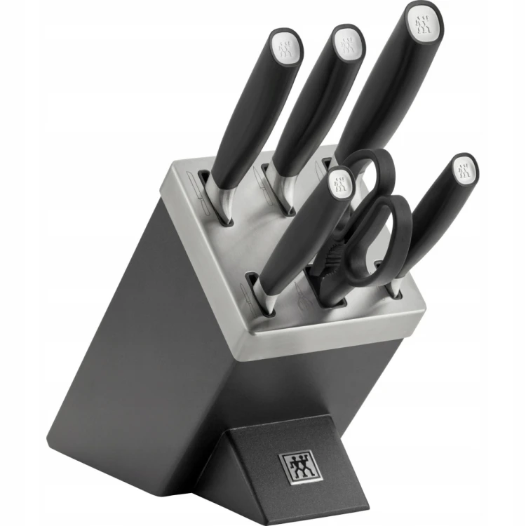 OUTLET Zestaw 5 noży w bloku samoostrzącym ZWILLING All*Star 33780-500-0 - srebrny