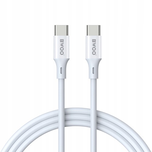 Kabel BWOO USB typ C - USB typ C 1 m biały
