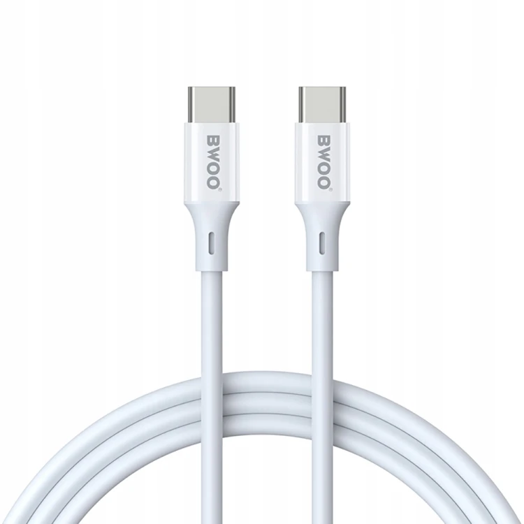 Kabel BWOO USB typ C - USB typ C 1 m biały