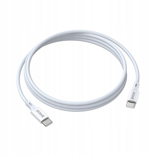 Kabel BWOO USB typ C - USB typ C 1 m biały