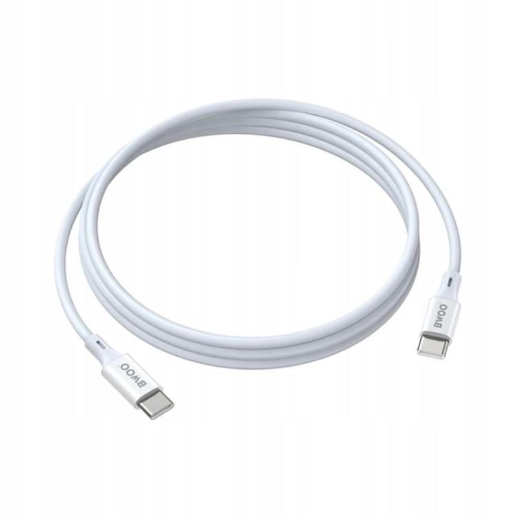 Kabel BWOO USB typ C - USB typ C 1 m biały