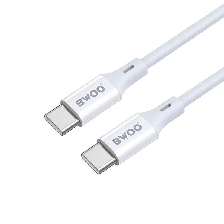 Kabel BWOO USB typ C - USB typ C 1 m biały
