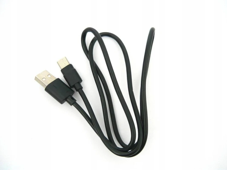 Kabel TelForceOne USB - USB typ C 1 m czarny