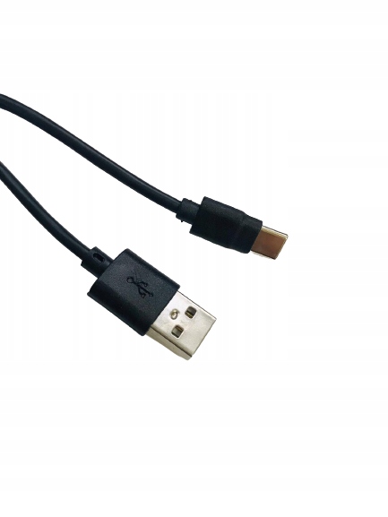 Kabel TelForceOne USB - USB typ C 1 m czarny