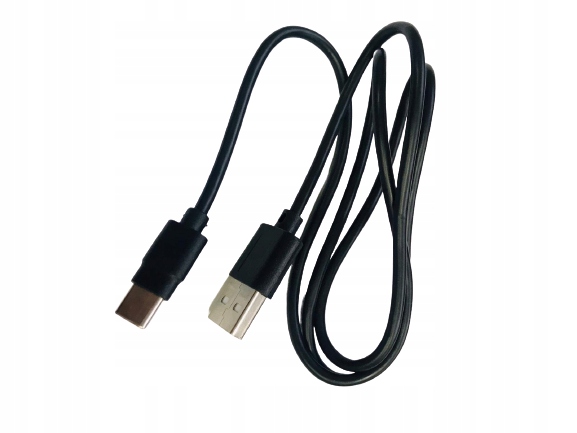 Kabel TelForceOne USB - USB typ C 1 m czarny