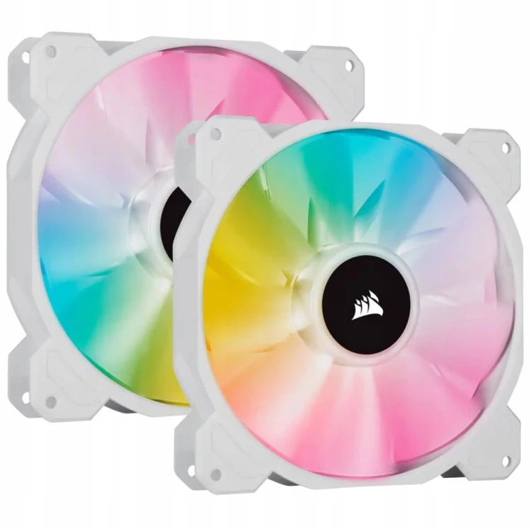 Wentylator Corsair iCUE SP140 RGB ELITE PWM White Double Pack 2x140mm