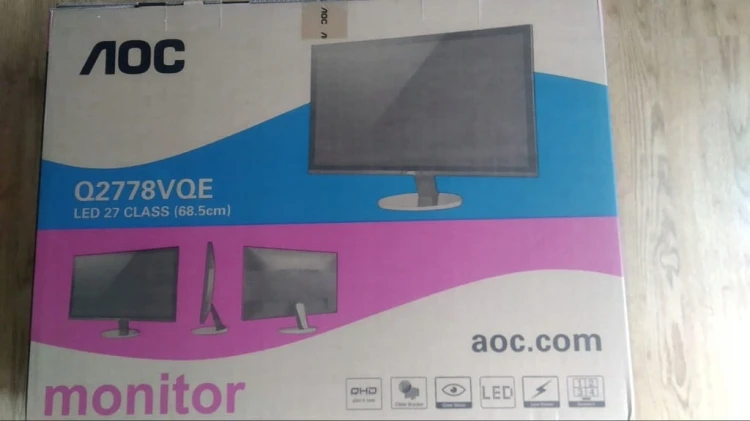 Monitor do domu i biura AOC Q2778VQE 1ms WQHD