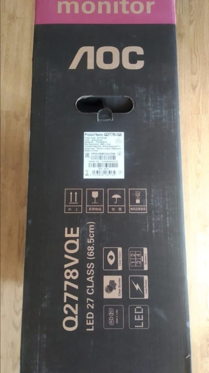 Monitor do domu i biura AOC Q2778VQE 1ms WQHD