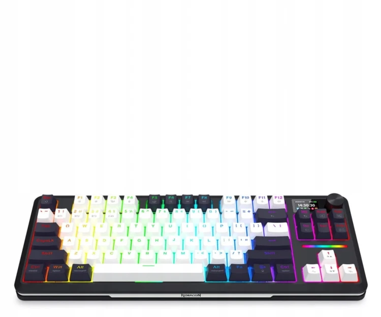 Klawiatura bezprzewodowa gamingowa Redragon Wildslash LCD Pro RGB