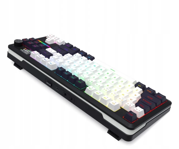 Klawiatura bezprzewodowa gamingowa Redragon Wildslash LCD Pro RGB