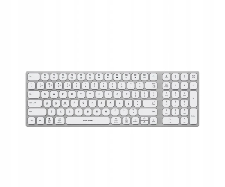 Klawiatura bezprzewodowa Silver Monkey Alu Keys Mini Premium Backlight Whit
