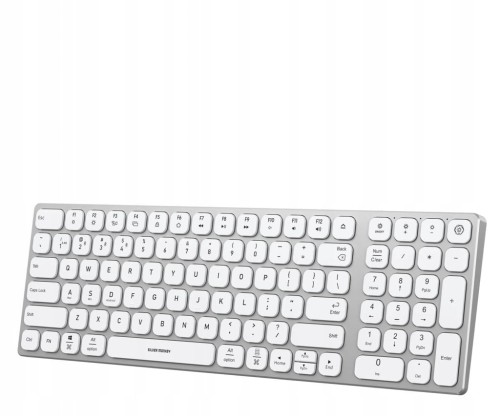Klawiatura bezprzewodowa Silver Monkey Alu Keys Mini Premium Backlight Whit