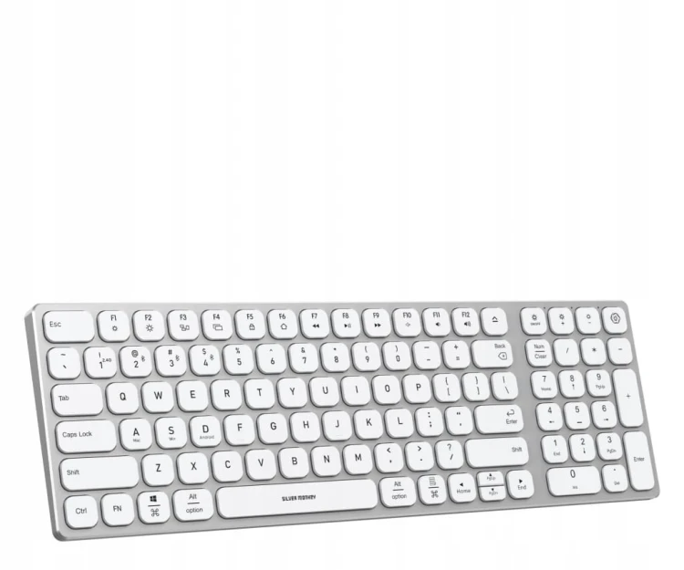 Klawiatura bezprzewodowa Silver Monkey Alu Keys Mini Premium Backlight Whit