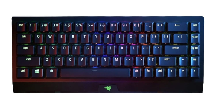 Klawiatura gamingowa Razer BlackWidow V3 Mini HyperSpeed Yellow RGB 2,4 BT