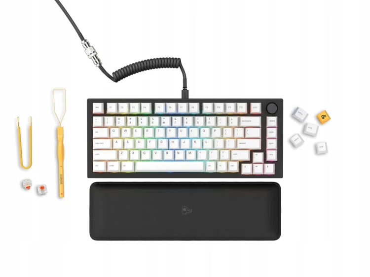 Klawiatura mechaniczna GMMK Pro Black Slate 75% TKL - Prebuilt, ANSI-US