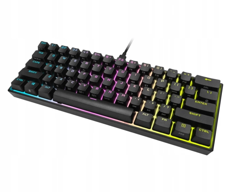Klawiatura przewodowa CORSAIR K65 RGB MINI 60% - Cherry MX Red CH-9194014-N
