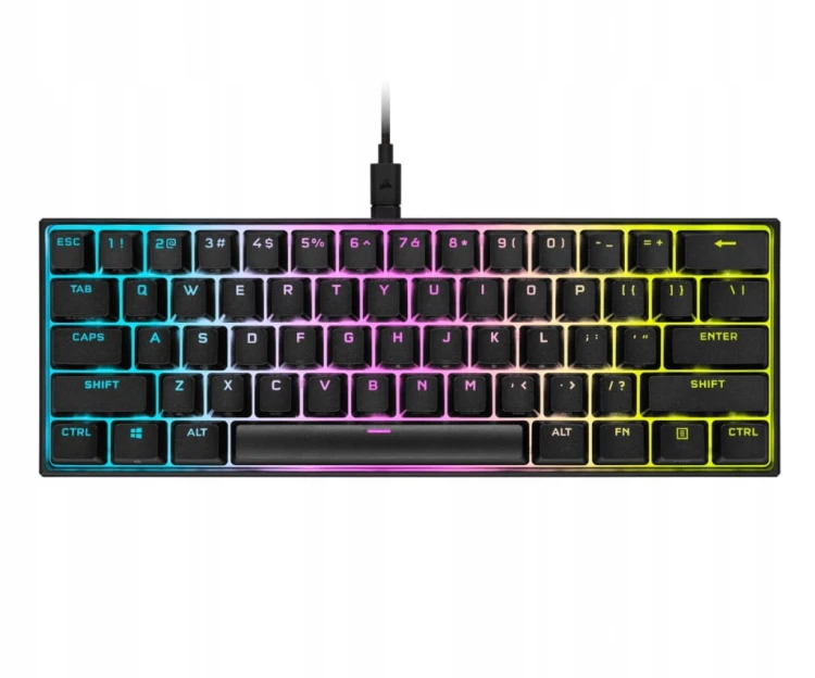 Klawiatura przewodowa CORSAIR K65 RGB MINI 60% - Cherry MX Red CH-9194014-N