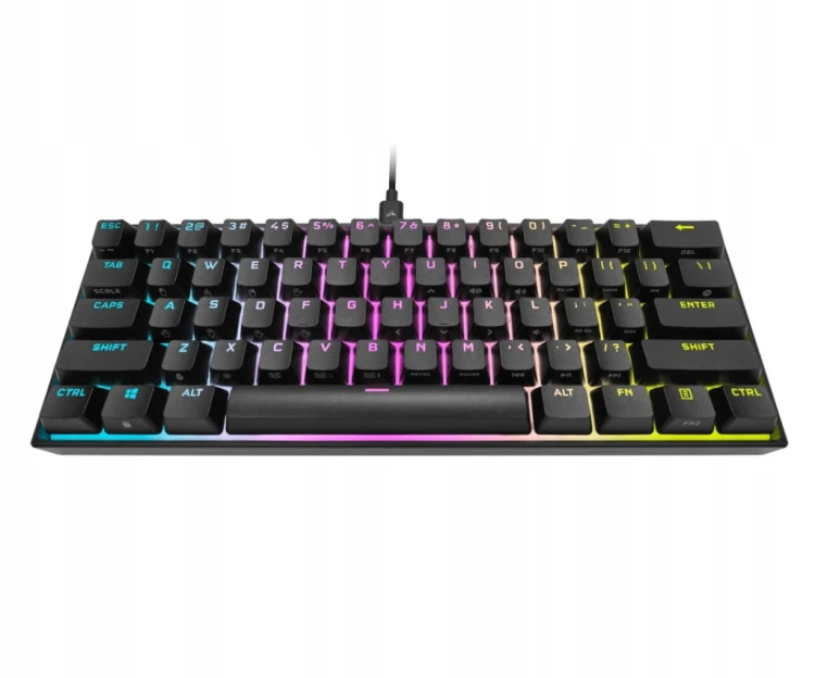 Klawiatura przewodowa CORSAIR K65 RGB MINI 60% - Cherry MX Red CH-9194014-N