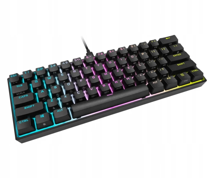 Klawiatura przewodowa CORSAIR K65 RGB MINI 60% - Cherry MX Red CH-9194014-N