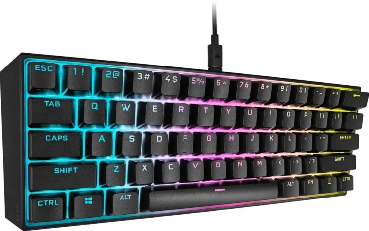 Klawiatura przewodowa CORSAIR K65 RGB MINI 60% - Cherry MX Red CH-9194014-N