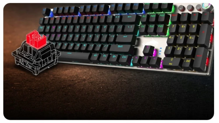 Klawiatura przewodowa MSI Forge GK310 (Red US)