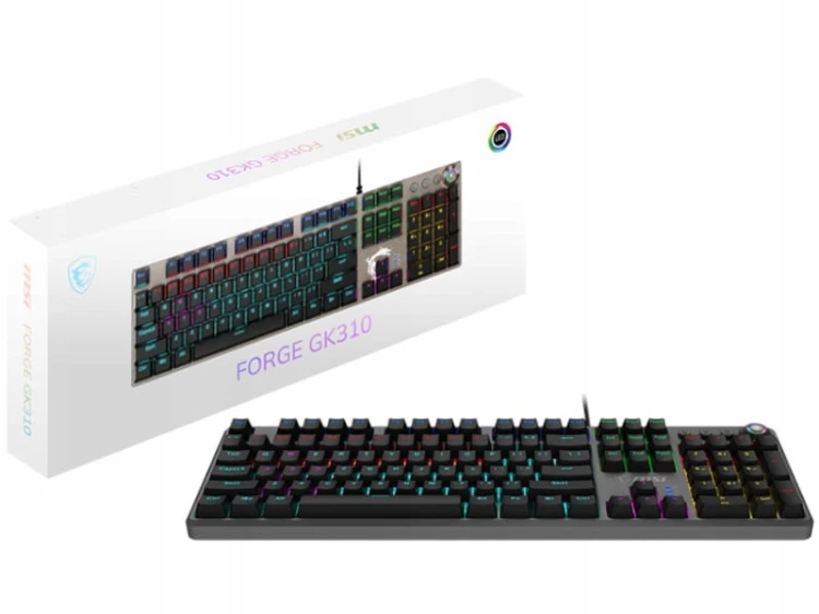 Klawiatura przewodowa MSI Forge GK310 (Red US)